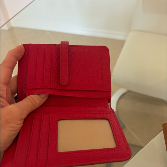 Red Leather Wallet - Picture 2 of 5